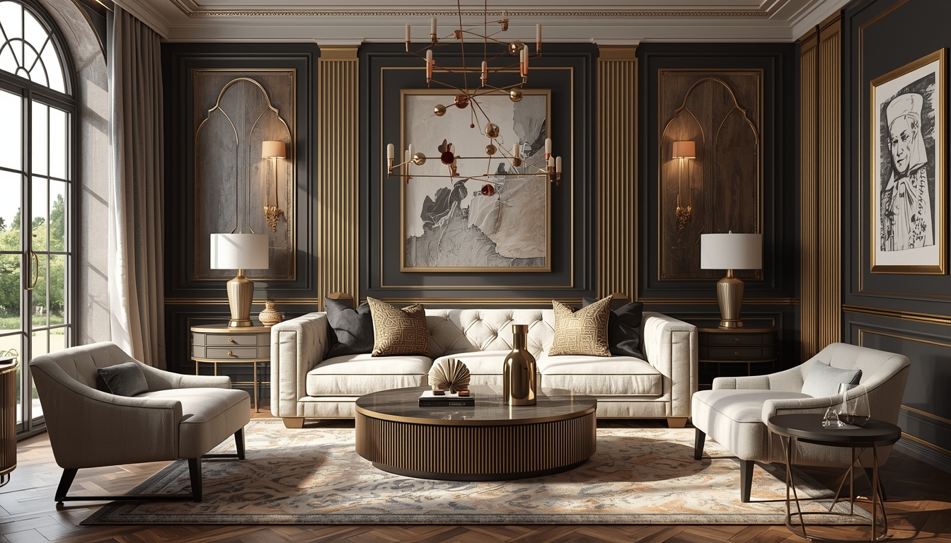 Prémiový dekorační balíček s luxusní výzdobou a designovými prvky